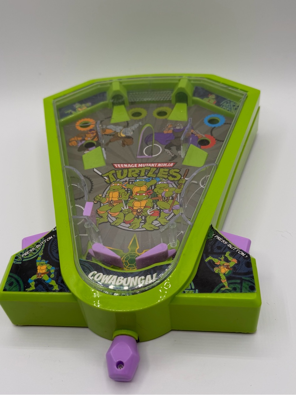 TMNT Mini Pinball Game Teenage Mutant Ninja Turtles Tabletop Handheld Toy